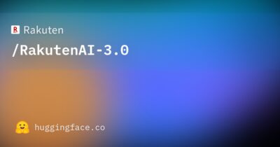 Rakuten/RakutenAI-3.0 · Hugging Face